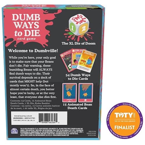 Spin Master Games, Dumb Ways to Die, The Viral Meme Card Game from YouTube and TikTok, Survival Strategy Fun, 2-5 Players, Easter Gift, for Ages 12 & Up thumbnail 7