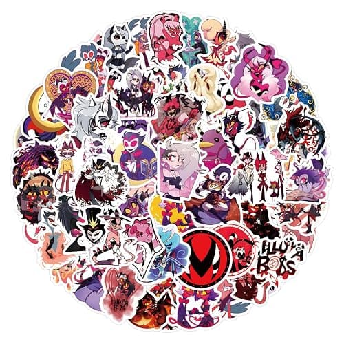 120PCS Helluva Boss Stickers for Kids,Vinyl Waterproof Decal for Water Bottle Laptop Toy Sticker for DIY Decorate Bumper Phone Hard Hat Kids Teens Gifts (Helluva Boss) thumbnail 4