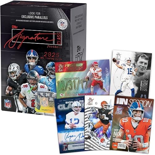 2025 Topps NFL Signature Class Football - Factory Sealed - Value Box thumbnail 2