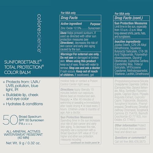 Colorescience Sunforgettable Total Protection Color Balm SPF 50, Mineral, Broad Spectrum, Buildable Lip & Cheek Color thumbnail 10