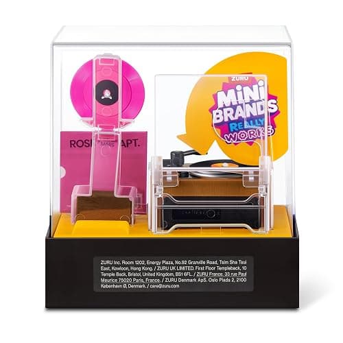 Mini Brands Really Works Vinyl Playset Series 1 by ZURU | Real working mini record player that spins & plays; exclusive mini vinyl included; collectible music playset; collector gift thumbnail 2