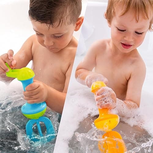 HABA Kids Bubble Bath Whisk 2 Pack - Bath Toys for Sensory Play, Motor Skill Development, Water Play and Bath Time Fun thumbnail 2