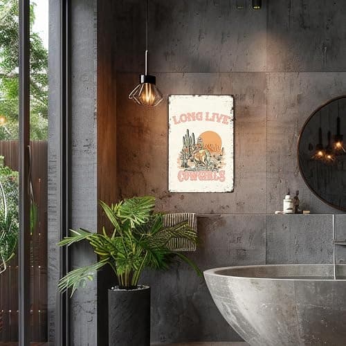 Znzd Long Live Cowgirls Room Decor,Western Art, Tin Signs Vintage,Western Long Live Cowgirls Tin Signs Art 12×18,Cowgirl Decor for Country Home Girls Room Dorm,Western Gifts for Teen Girls Cowgirl thumbnail 6