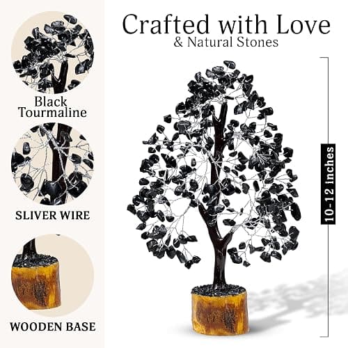 Black tourmaline crystal tree - Image 1