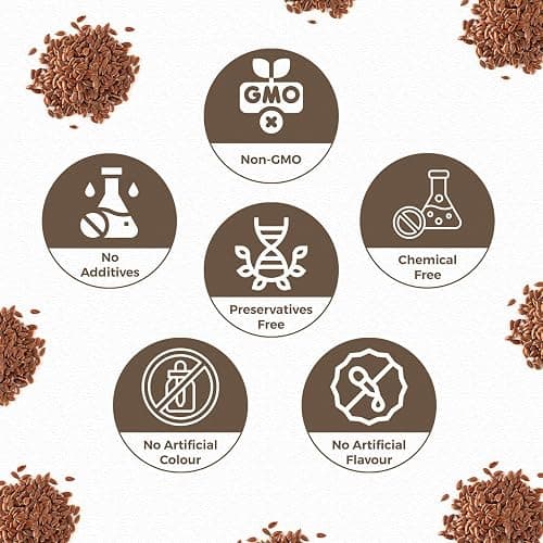 Organic Flax Seeds Whole 8 Ounce or 227g (0.5 Lb) | Non GMO | Kosher | USDA Certified Organic | By Carmel Organics | Unroasted Flax Seed | Plant Based | Linum usitatissimum thumbnail 3