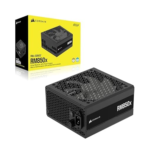 CORSAIR RM850x Fully Modular Low-Noise ATX Power Supply – ATX 3.1 Compliant – PCIe 5.1 Support – Cybenetics Gold Efficiency – Native 12V-2x6 Connector – Black thumbnail 9