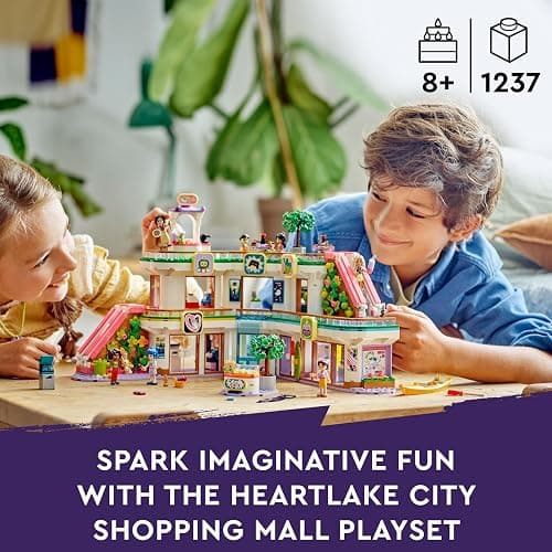 LEGO Friends Heartlake City Shopping Mall with 5 Toy Shops for 8 Plus Year Old Girls, Boys & Kids, Role-Play Toys, Features 7 Minidoll Characters, Birthday Gift Idea 42604 thumbnail 4