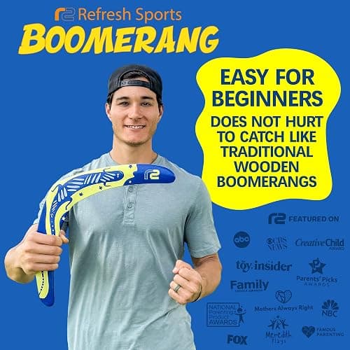 Raylan: Boomerang for Adults & Kids - Fun Easy to Throw Boomerangs That Really Work - Soft to Catch Best Stocking Stuffer Gifts for Boys & Girls - Outdoor Gifts for Men & Women - 2025 Gift Idea for Teen Boys thumbnail 2
