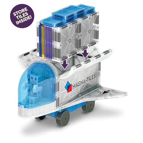 MAGNA-TILES Space 32-Piece Magnetic Construction Set, The Original Magnetic Building Brand thumbnail 7