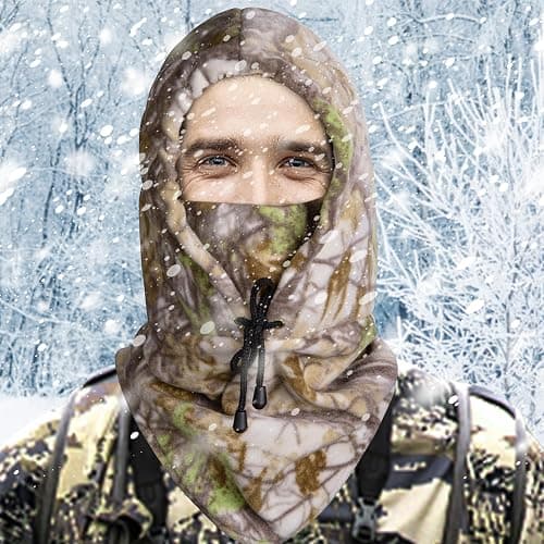 Hunting Face Mask for Cold Weather- Winter Camouflage Balaclava Face Mask- Hunting Trapper Hat Headwear for Men Women thumbnail 5