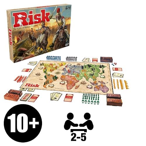 Risk Board Game, Strategy Games for 2-5 Players, Strategy Board Games for Teens, Adults, and Family, War Games, Ages 10 and Up thumbnail 4