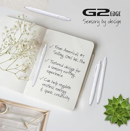 PILOT G2 Edge White, Premium Gel Roller Pens, 8ct box, Fine Point 0.7 mm thumbnail 4