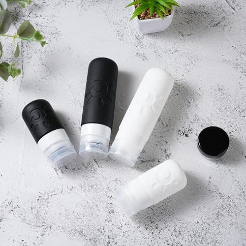 Zafit 18 Pack travel Bottles for Toiletries, TSA Approved Silicone Travel Containers Leak Proof Refillable Travel Accessories for Shampoo Conditioner Lotion Body Wash(Multicolored G) thumbnail 4