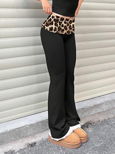 FAQUDY Women's 3 Piece Yoga Pants Set High Waisted Elastic Waist Flare Bootcut Leggings Gym Workout Casual Wear thumbnail 3