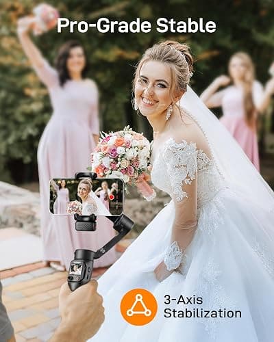 hohem iSteady V3 Ultra Gimbal Stabilizer for iPhone, Phone Gimbal with AI Auto Tracking, Detachable Touchscreen Remote, Built-in Extension Rod, Tripod, Fill Light, for Vlog, Travel, Pet, Fitness thumbnail 4
