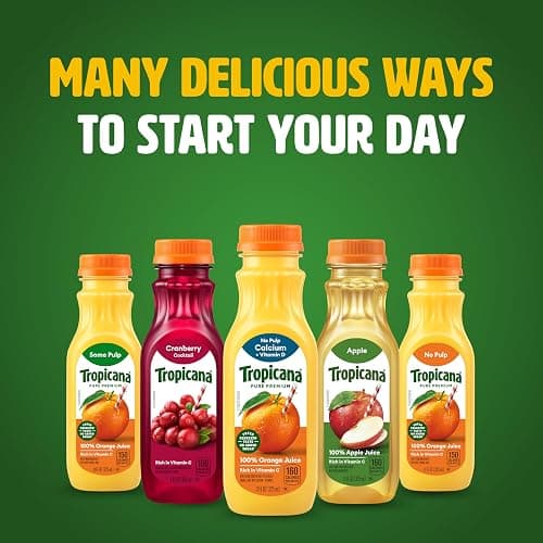 Tropicana Pure Premium 100% Orange Juice Original, Calcium + Vitamin D, 11 fl oz bottle thumbnail 9