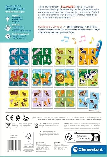 Clementoni - Éducation - Mon Stylo Interactif - Les Animaux - Associe Chaque Maman à Son Petit - Jeu Interactif Parlant - Développement Pour les Tout-Petits - 3-5 Ans - Français - 52807 thumbnail 6