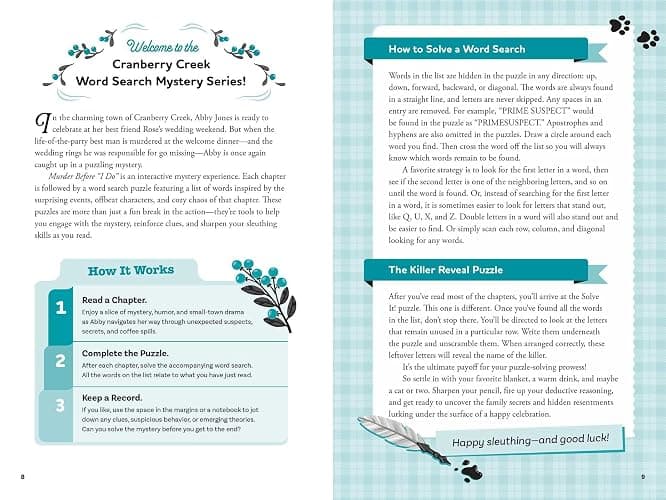 Murder Before "I Do": Book 3: Solve the Puzzles―and the Plot of a Cozy Wedding Mystery! (A Cranberry Creek Word Search Mystery) thumbnail 2