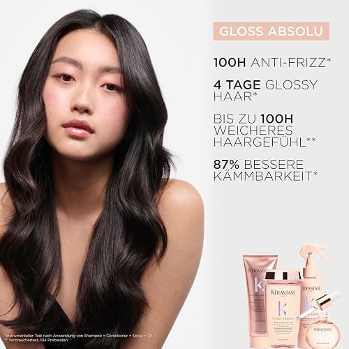 Kérastase Gloss Absolu Anti-Frizz Glaze Milk, All-in-1-Pflegespray für langes, zu Frizz neigendes Haar, Mit Hyaluronsäure, Glykolsäure und Wildrosenöl, Hitzeschutz bis zu 230 °C thumbnail 4