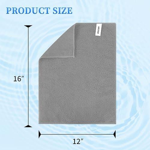 FIXSMITH Microfiber Cleaning Cloth - Pack of 8, Size: 12 x 16 in, Multi-Functional Cleaning Towels, Highly Absorbent Cleaning Rags, Lint-Free, Streak-Free Cleaning Cloths for Car Kitchen Home Office. thumbnail 2