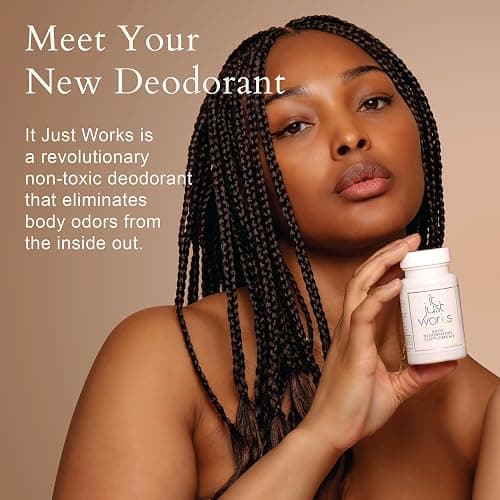 It Just Works Whole Body Natural Deodorizing Supplement for Full Freshness - Vegan & Organic Internal Deodorant for Underarms, Intimate Areas, and Private Parts, 30 Capsules thumbnail 2