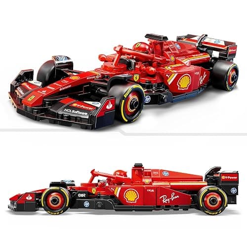 LEGO Speed Champions Ferrari SF-24 F1 Race Car Toy with a Collectible Formula 1 Driver Minifigure - Model Kits for 10+ Year Old Boys & Girls or Adult Motorsport Fans 77242 thumbnail 3