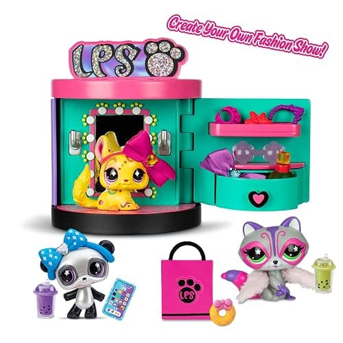 Littlest Pet Shop -Spin & Style Boutique - Series 4 - Gen 7 Authentic LPS Bobble Head Toy Figure, Collectible Toy Animal, Ages 4+ thumbnail 8