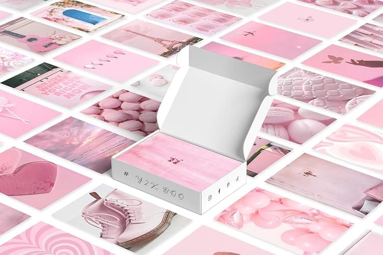 Y2K BOO Soft Rose Pink Aesthetic Wall Collage Kit – 100 Dreamy & Romantic Photos, 4"x6" Prints for Teen Girls Dorm Room Decor, Soft Rose Color Softscape Moments, Ideal Gift for Birthday & Graduation thumbnail 6