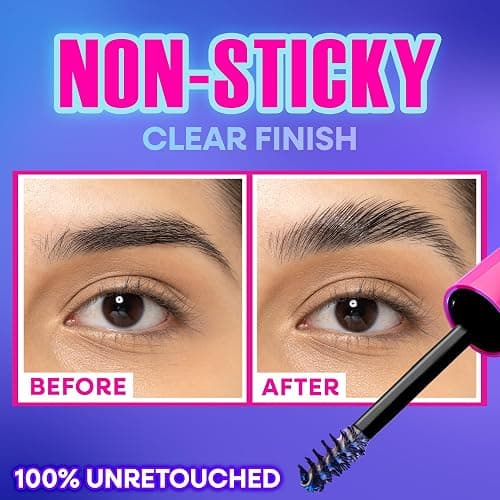 wet n wild Mega Stay Extreme Hold Brow Gel, Lightweight, Non-Sticky & Flake-Free Formula, Long-Lasting 16-Hour Wear, Sculpted & Laminated Brow Look, Easy Application, Cruelty-Free & Vegan - Clear thumbnail 6