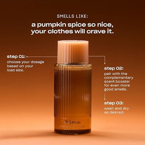 Snif Pumpkin Smash Scented Liquid Laundry Detergent, Non-Toxic, 32 Ld, 16oz | Festive Fall Designer Scent | Luxury Laundry Detergent | Clean Ingredients, Vegan, Cruelty Free thumbnail 3