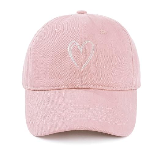 Zando 2025 Trendy Heart Baseball Caps for Women Men Girls Dad Adjustable Cute Cotton Ball Cap for Running Golf Tennies Travel thumbnail 2