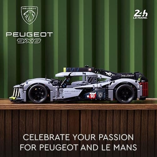 LEGO Technic Peugeot 9X8 24H Le Mans Hybrid Hypercar 42156 Collectible Race Car Building Kit for Adults and Teens, 1:10 Scale Racing Car Model, Gift for Motorsport Fans thumbnail 3