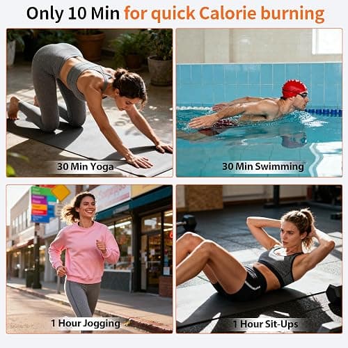 Homesy Vibration Plate Exercise Machine for Lymphatic Drainage | Includes 2 Resistance Bands and Remote, LED display, Anti-slip Suction Cups, Fat Burning, Compact for Home Workouts thumbnail 5