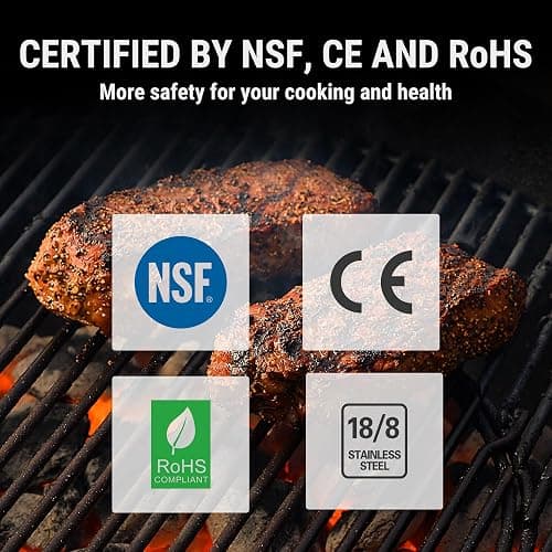 TempPro TP19H Waterproof Digital Meat Thermometer with Ambidextrous Backlit and Motion Sensing Cooking Food Thermometer for BBQ Grill Smoker Oil Fry Candy Thermometer (Previously ThermoPro) thumbnail 8