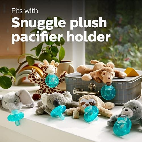 Philips AVENT Soothie Pacifier, Blue, 0-3 Months, 4 Pack, SCF190/43 thumbnail 8