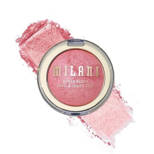 Milani Baked Blush, Makeup Powder Blush for Cheeks - Dolce Pink | Radiant, Multidimensional Color Infused With Skin-Loving Ingredients. Long-Lasting, Buildable Baked Blushes Made In Italy. - Image 1