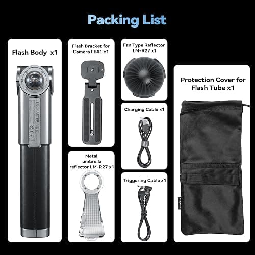 Godox Lux Master Retro TTL HSS Camera Flash,Touch Screen,Wireless Sync, Built in Battery,2.4G Wireless X System Compatible with Sony/Nikon/Canon/Fuji/Leica/Sigma/Panasonic thumbnail 9