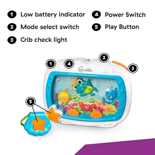 Baby Einstein Sea Dreams Soother Musical Crib Toy and Sound Machine, Newborn and up thumbnail 10