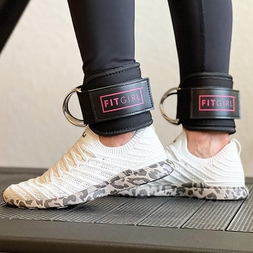FITGIRL - Ankle Strap for Cable Exercise Machines, Work Out Cuff Attachment for Home & Gym, Glute Workouts - Kickbacks, Leg Extensions, Hip Abductors, for Exercise Machine Attachments thumbnail 3