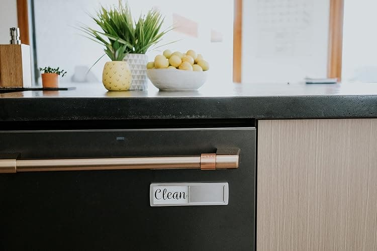 Dishwasher Magnet Clean Dirty Sign, Clean Dirty Magnet for Dishwasher, Rustic Farmhouse Kitchen Decor, Magnetic Dish Washer Sign Indicator, Sliding Rustic Dish Washer Signs, Black & White Wood thumbnail 3