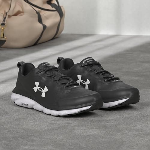 Under Armour Men's Charged Assert 9 Running Shoe - 8.5 X-Wide - Black/White thumbnail 5