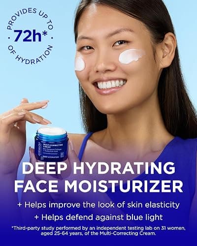 Andalou Naturals Deep Hydration Face Moisturizer Multi-Correcting Cream - Daily Skincare With Hyaluronic Acid, Vegan Collagen, & Fruit Stem Cells - Repair Skin Elasticity & Boost Hydration - 1.7 fl oz thumbnail 2