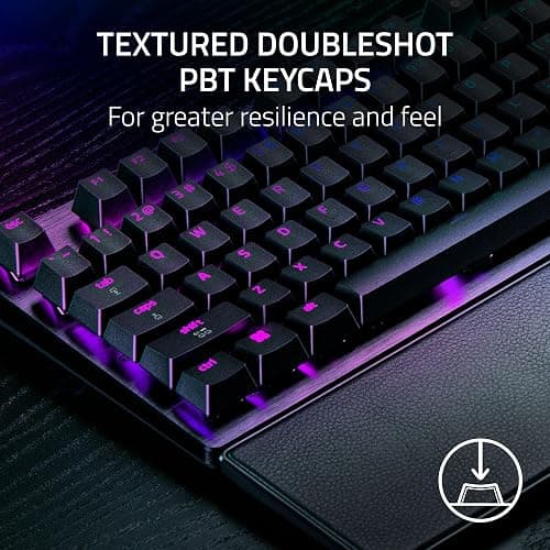 Razer Huntsman V3 Pro 8KHz Esports Gaming Keyboard: Analog Optical Switches Gen 2-8000 Hz Polling Snap Tap - Rapid Trigger - Adjustable Actuation - Media Controls - PBT Keycaps - Black thumbnail 11