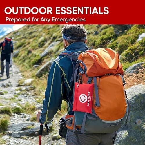 PTEROMY 150 Piece Mini First Aid Kit, Portable Small Emergency Kits Compact 1st Aid Kit for Car, Travel, Home, Camping, Outdoor, Hiking - 150PCS thumbnail 5