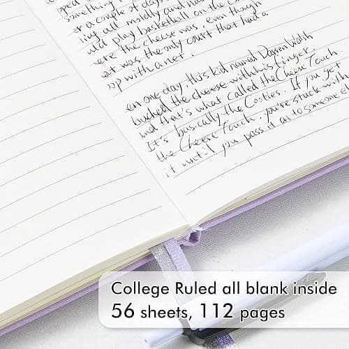 feela 3 Pack Pocket Small Notebook Journals, Mini Cute Hardcover College Ruled Notepad Women Office Supplies, with 3 Black Pens, 3.5”x 5.5”, A6, Pastel Colors, Light Blue, Light Purple, Light Green thumbnail 3