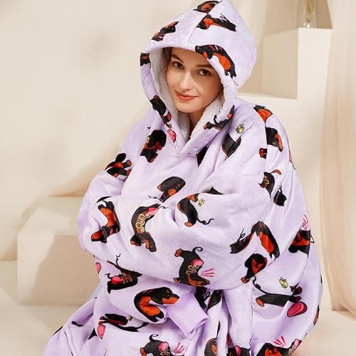 Narecte Cozy Oversized Blanket Hoodie Wearable Blanket Adults Soft Hooded Blanket Hoodie Birthday Gifts for Women Christmas thumbnail 5