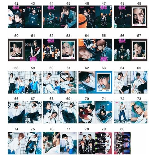 KPOPBP Stray Kids 40 Sheets Photobook 樂 Star Photo Album Merchandise Kpop Postcards Gift for SKZ Boys and Girls (Rock Star(28.4 * 20.9CM)), Blued thumbnail 5