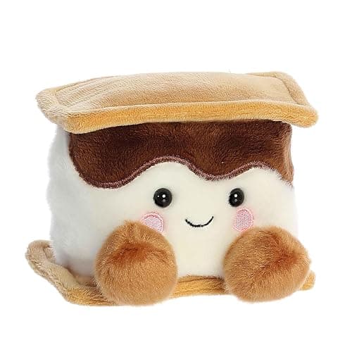 Aurora® Adorable Palm Pals™ Toastee S'More™ Stuffed Animal - Fun Collectible Plush for Kids and Adult Collectors - Perfect for Decorating Rooms and Birthday Gifts - Brown 4.5 Inches thumbnail 2