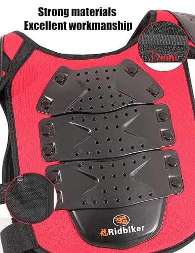 Kids Dirt Bike Gear Motocross Chest Protector Motorcycle Protective Gear Armor Vest Knee Guards Elbow Pads Dirt Bike Riding Gear for Baby Biker ATV thumbnail 3