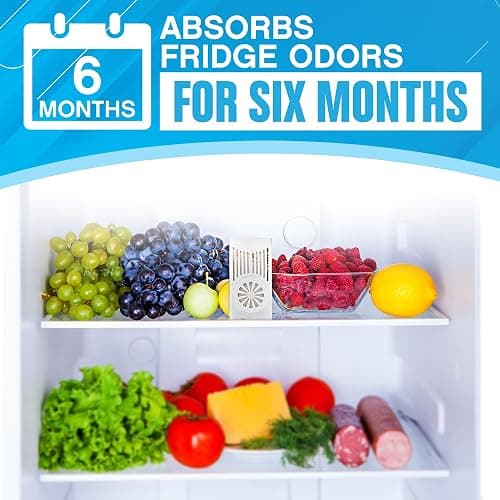 NonScents Refrigerator Deodorizer – Odor Eliminator for Fridge & Freezer – Outshines Baking Soda & Deodorizer with Activated Charcoal – Unscented & Long-Lasting, Freshen Refrigerator thumbnail 7